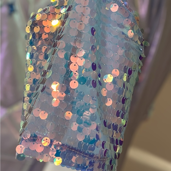 FANTASTIC FAWN disco party lavender tunic dress S M L - Picture 8 of 9